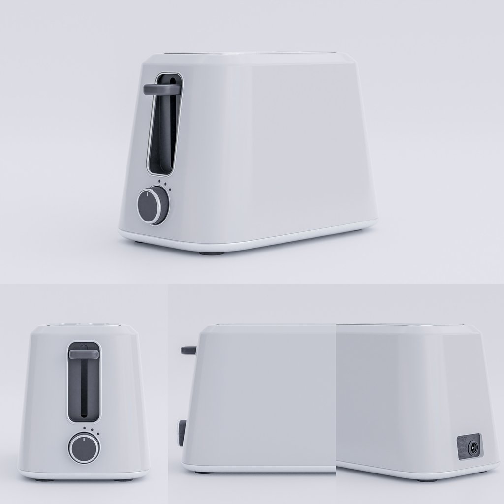 Modern toaster concept Kitchen Appliances models BlenderKit