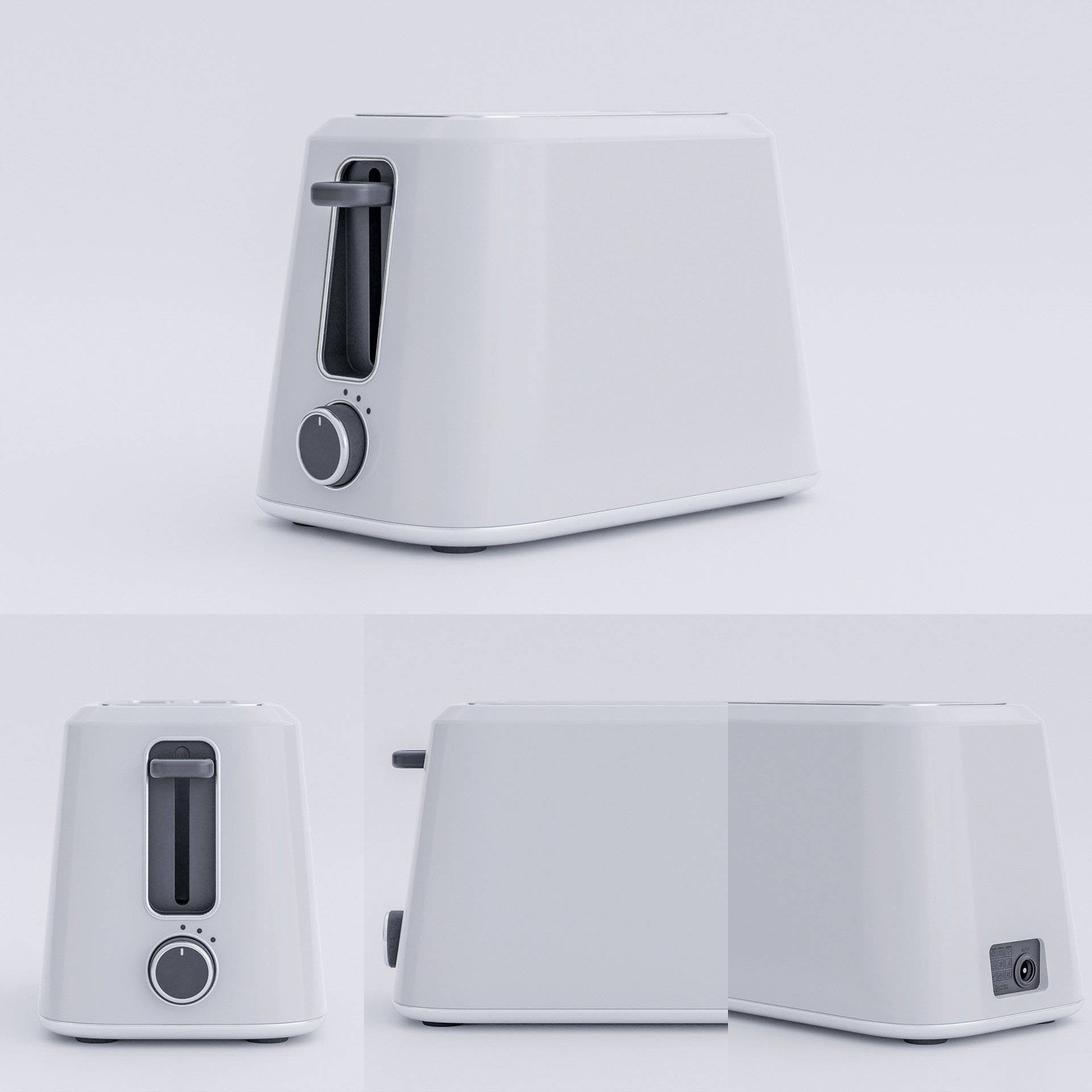 Modern toaster concept | 3D Appliance | BlenderKit