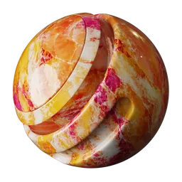Yellow Pink Cream Onyx