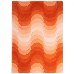 Wave Orange Rug