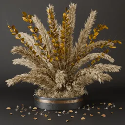 SJ-textured pampas dried arrangement