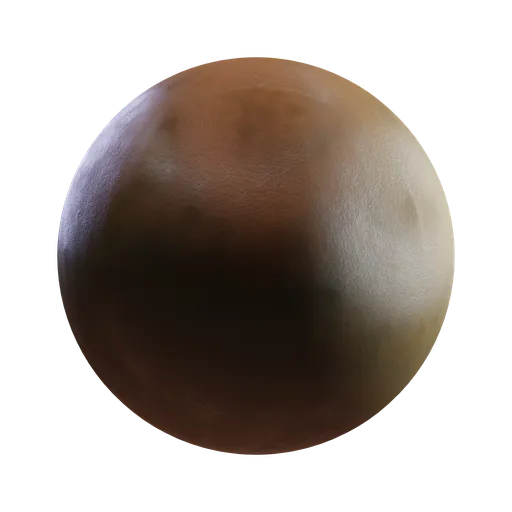 High-quality, seamless PBR mud texture for 3D modeling and rendering, suitable for Blender and other 3D software.