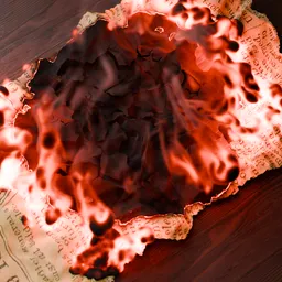 Burning Paper parchment with VDB Fire