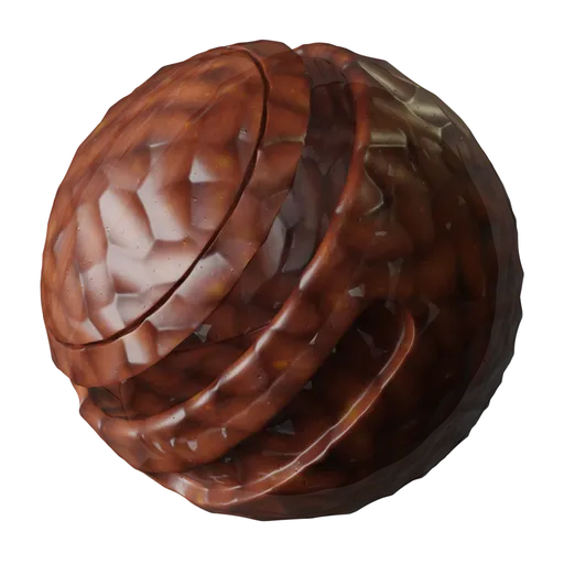 Crystal brown glass