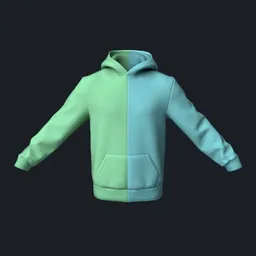 Split Half-and-Half Hoodie