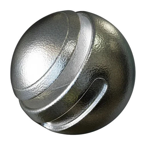 Hammered Silver Metal