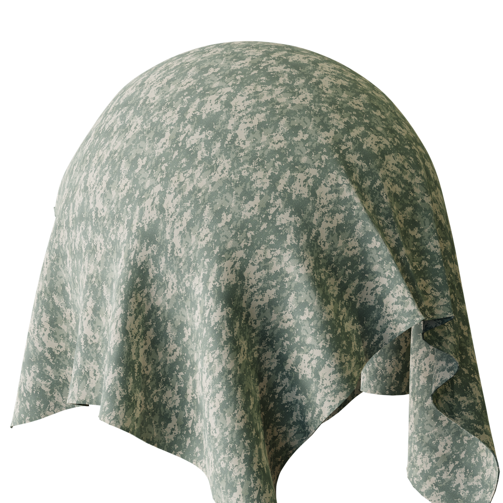 ACU Digital Camouflage Fabric FREE fabric materials BlenderKit