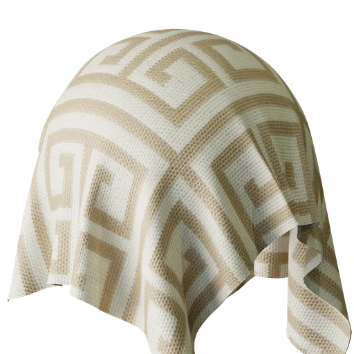 Geometric White Jacquard