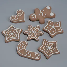 Cute Christmas Gingerbread Cookies