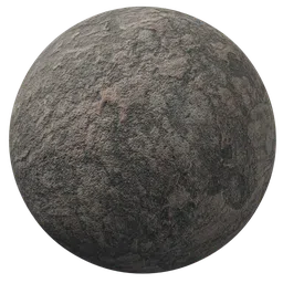 High-resolution PBR rough stone material for realistic texturing in Blender 3D and other CG applications.