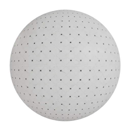 Geometric grid porcelain tile