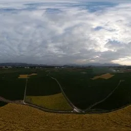 Cloudy, overcast, rice paddies HDR