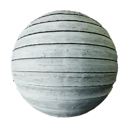 Weathered light blue-gray deck