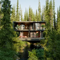 Villa in forest