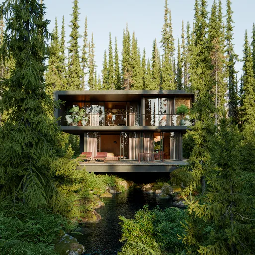 Villa in forest