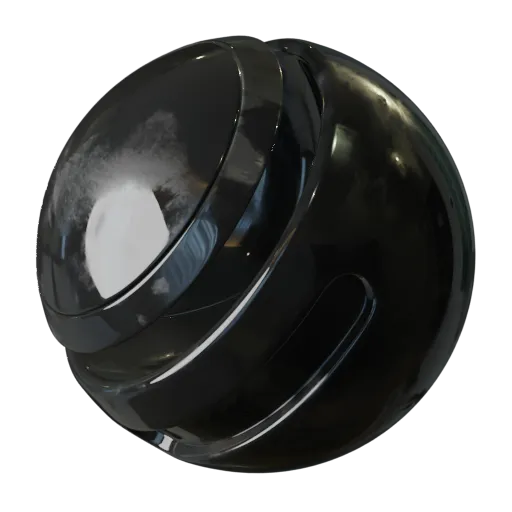 High-resolution seamless PBR texture with realistic fingerprint smudges for 3D materials in Blender and other software.