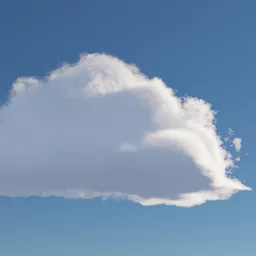 "Randomized Cumulus Cloud 3D Model for Blender 3D- Highly Realistic Bump Map and Emission Color Control for Optimal Lighting. Perfect for Weather and Scenic Rendering."