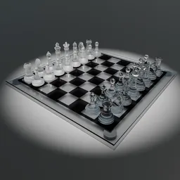 Glass Chess Set