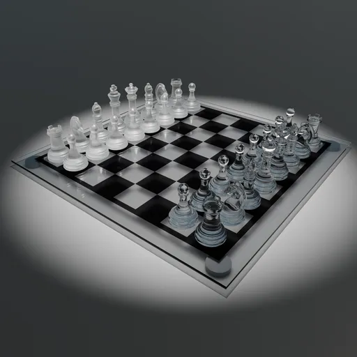 Glass Chess Set