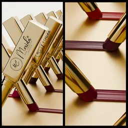 Golden theme Lipstick swatch animation