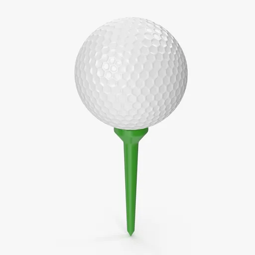 Golf Ball And Tee