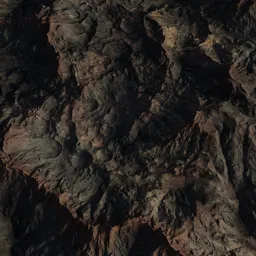 Sci-fi Mountain Landscape Terrain