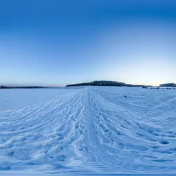 Snowy field germany