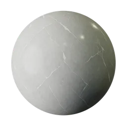 High-resolution realistic marble 3D material for Blender and PBR applications with detailed textures.