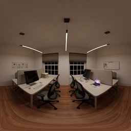 Small Office Room Night