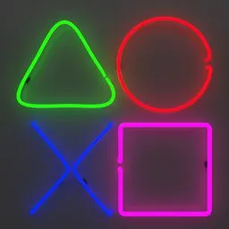 Gamer Icon Neon Sign Light Squid Game