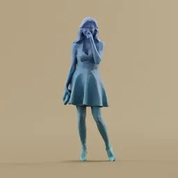 Lowpoly Casual Female Figure