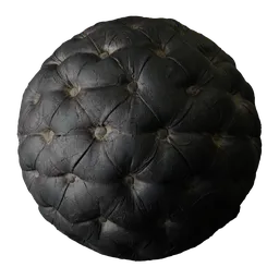 Sofa cusion leather rough black