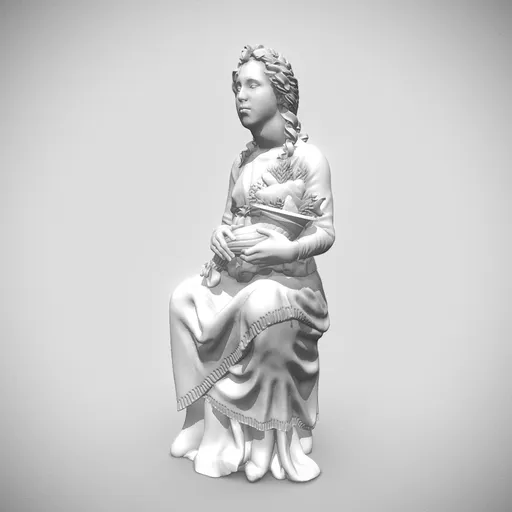 Detailed 3D model for Blender, inspired by historic Fontana Maggiore sculpture, perfect for molding and carving references.