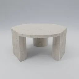 Coffee Table in marble - lowpoly