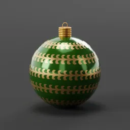 Green Christmas Ornament Ball