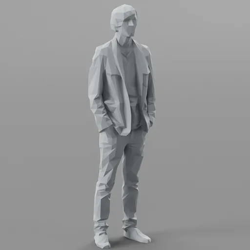 Lowpoly Male Standing