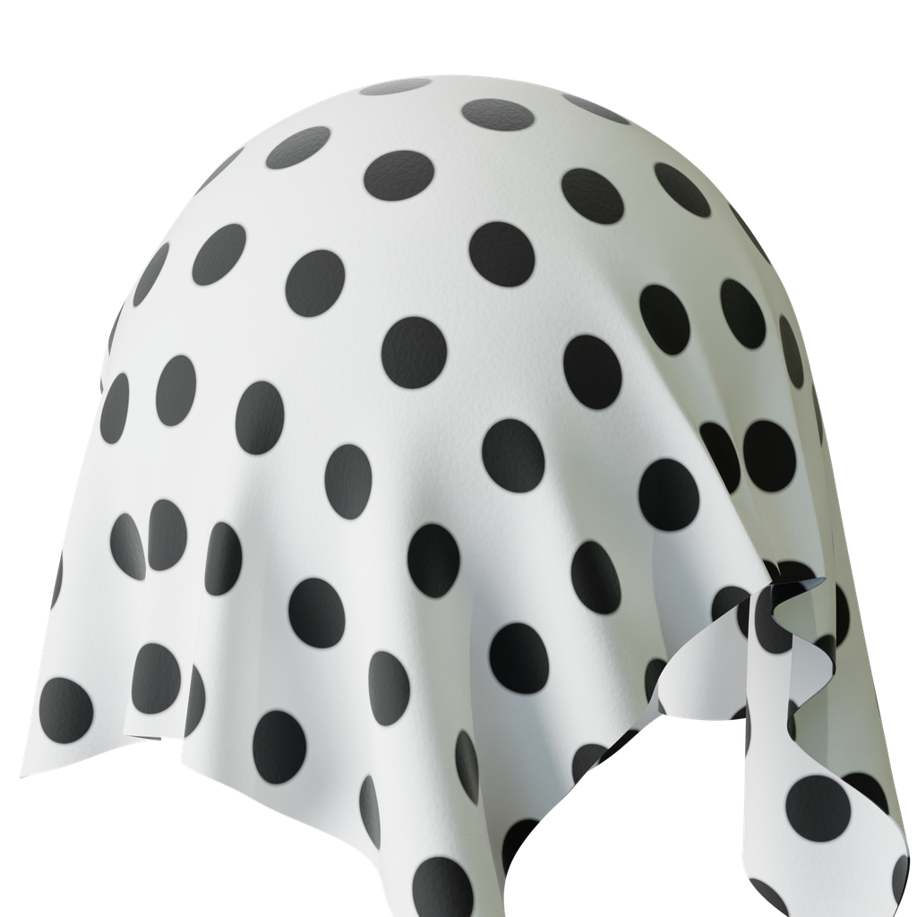 Polka Dots Fabric (Procedural) | FREE fabric materials | BlenderKit