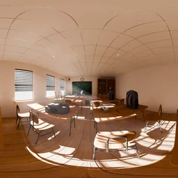 Interior Classroom Free HDRi