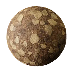 Grund with rocks