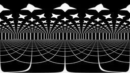 Futuristic Star Grid Hall HDRI