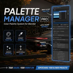 Palette Manager Pro — Color Palette System For Blender (Pro Tier)