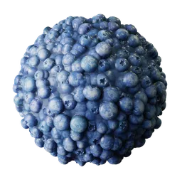 Fresh Blueberries Pile