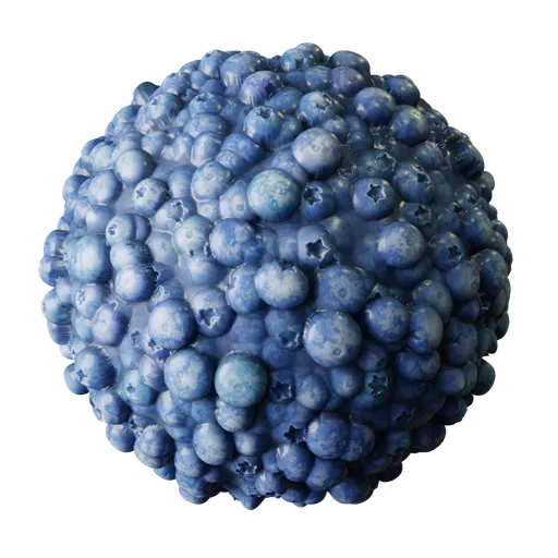 Fresh Blueberries Pile