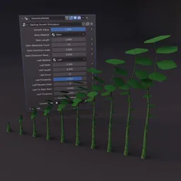 Sapling Growth Simulation