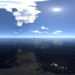 Bluesky cloud sea sunshine