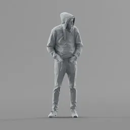Lowpoly Male Standing