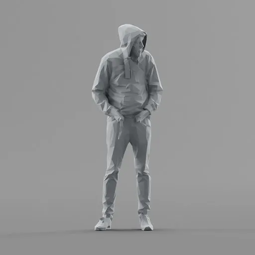 Lowpoly Male Standing