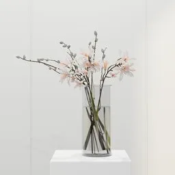 Soft Magnolia Blossom Vase