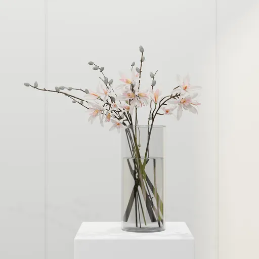 Soft Magnolia Blossom Vase