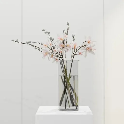 Soft Magnolia Blossom Vase